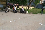 “Phao thi” vứt trắng cổng trường Dương Đình Nghệ