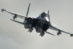 Su-34 Nga dội bom xuống mục tiêu phiến quân Syria