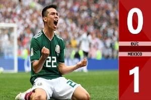 Đức 0-1 Mexico (Bảng F - World Cup 2018)