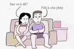 Cười nghiêng ngả bộ tranh 'Cái kết có hậu khi vợ ké chồng xem World Cup'