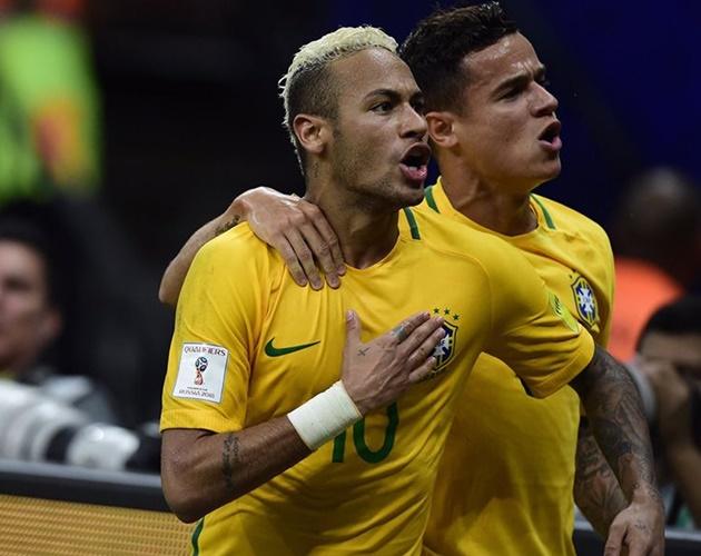 Coutinho và Neymar là hai niềm hy vọng lớn của Brazil.