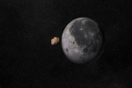 Hai thiên thạch phát sáng khi lao xuống Mặt Trăng