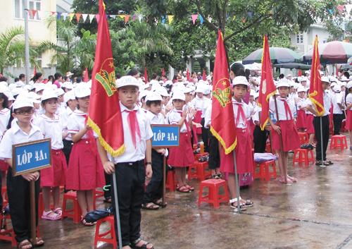 Lễ khai giảng của học sinh Quảng Ninh năm học 2016. Ảnh: Minh Cương.