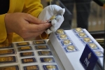 Giá bán vàng miếng giảm phiên cuối tuần