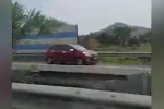 Nữ tài xế lái xe ngược chiều vun vút trên cao tốc Nội Bài - Lào Cai