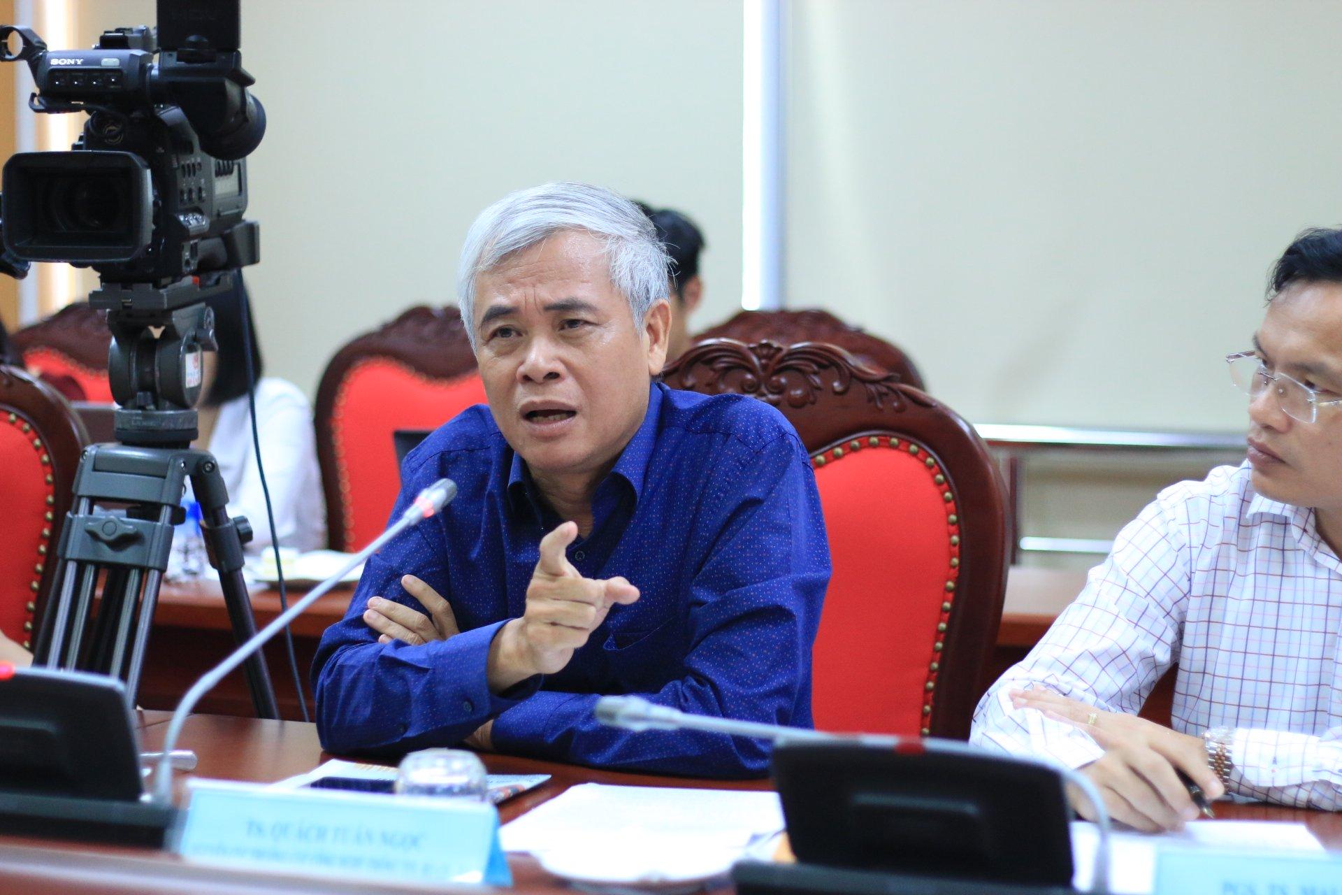 TS Quách Tuấn Ngọc, nguyên Cục trưởng Cục Công nghệ thông tin (Bộ GD-ĐT). Ảnh: Thanh Hùng.