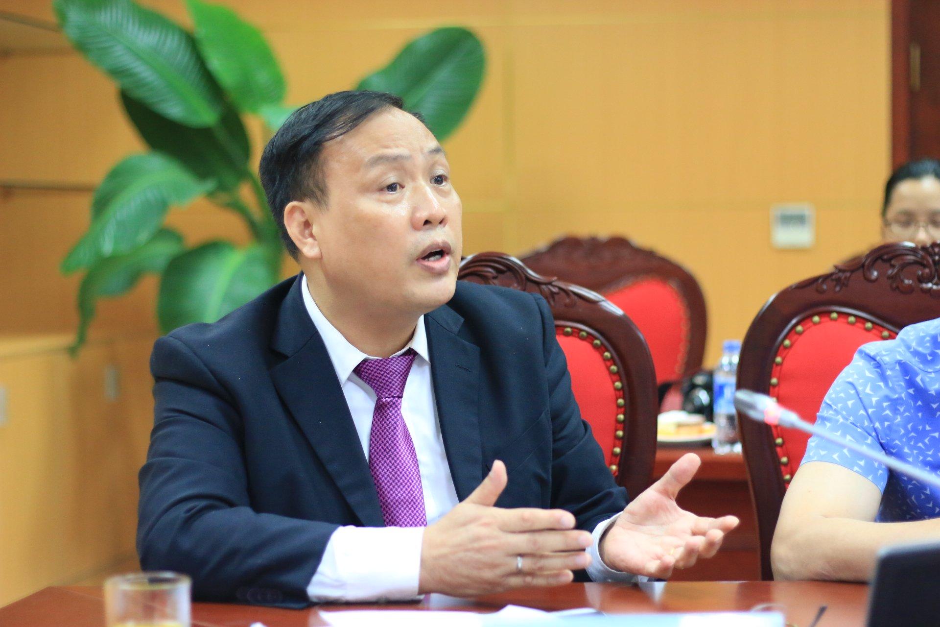 GS Nguyễn Đình Đức, Trưởng ban đào tạo ĐH Quốc gia Hà Nội. Ảnh: Thanh Hùng.