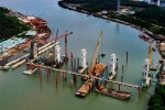 Cảnh bất động của dự án ngăn triều 10.000 tỷ ở Sài Gòn