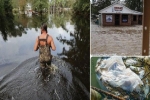 Bên trong làn nước lũ sau siêu bão Florence, người dân Đông Mỹ đang phải chịu đựng những mối nguy hiểm chết người