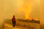 'Quỷ lửa' cao 60 mét nuốt chửng vòi cứu hỏa