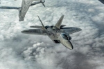 F-22 Mỹ xua đuổi gần 600 máy bay trên bầu trời Syria