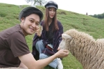 Quang Vinh, Diễm My thả đèn trời, chơi đùa với cừu ở Đài Loan