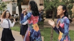 Mai Ngô trổ tài làm giảng viên vũ đạo cho hơn 150 học sinh tỉnh Kon Tum