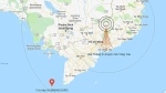 Tàu dầu Liberia cứu 4 ngư dân Việt Nam trôi dạt trên biển