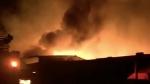 Đồng Nai: Xưởng gỗ bốc cháy dữ dội trong đêm