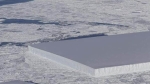 Kinh ngạc phát hiện tảng băng vuông vức kỳ lạ ở Nam Cực