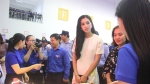 Hoa hậu Trần Tiểu Vy chia sẻ trong Ngày hội 'Thanh niên Bình Định khởi nghiệp'