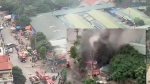 Hà Nội: Cháy dữ dội tại cửa hàng sửa chữa xe máy ở cổng chợ Mỹ Đình