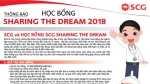 20 suất học bổng Sharing The Dream 2018 dành cho sinh viên Việt Nam
