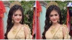 Cô dâu Khmer xinh đẹp, lại đeo đầy vàng khiến dân mạng phát cuồng