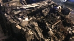 Hà Nội: Xe Mazda 3 bất ngờ cháy trơ khung chỉ trong 'phút mốt'