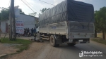 Nghệ An: Va chạm với xe tải, một người nhập viện trong tình trạng nguy kịch