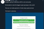 Tài khoản Google trên Twitter bị hack, hứa tặng 10.000 Bitcoin