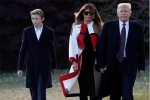 Cậu út nhà Trump bảnh bao cùng gia đình tới Mar-a-Lago dịp lễ Tạ ơn
