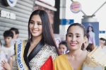 Mẹ cùng người hâm mộ tiễn Trần Tiểu Vy lên đường sang Trung Quốc chinh chiến Miss World 2018