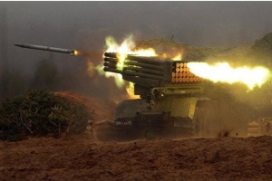 Syria dùng siêu pháo phản lực diệt khủng bố IS cố thủ gần núi lửa