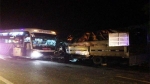 Bình Thuận: Xe khách tông xe tải và xe con trên quốc lộ 1A