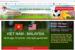 Xuất hiện trang web bán vé bóng đá giả mạo LĐBĐ Việt Nam