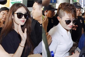 Jiyeon (T-ara) đẹp lung linh, mẹ của cô khiến fan Việt mắt tròn mắt dẹt vì quá 'chất' tại sân bay Tân Sơn Nhất
