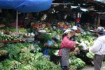 Thịt lợn, rau xanh chợ Hà Nội tăng giá chóng mặt vì mưa rét