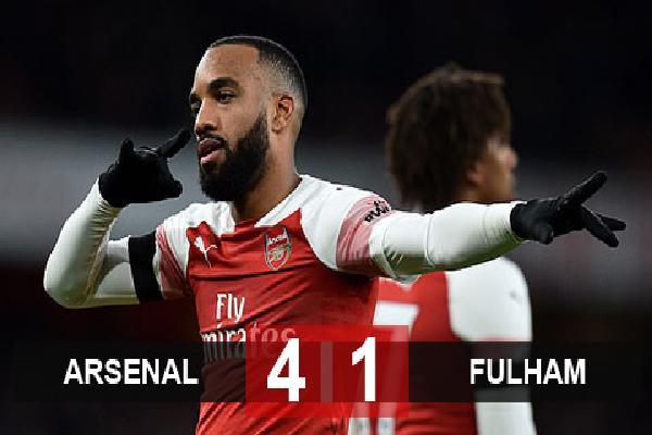 Arsenal 4-1 Fulham: Pháo thủ thắng tưng bừng chào năm mới