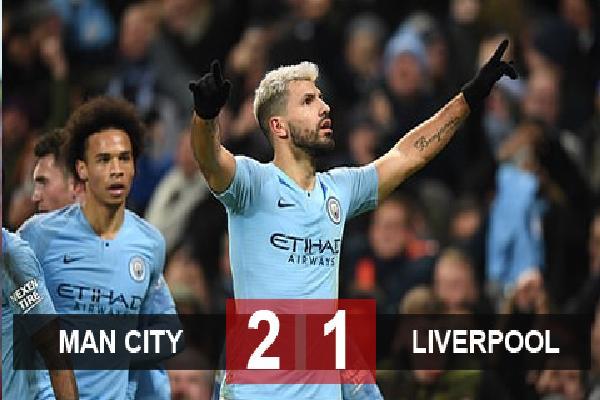 Man City 2-1 Liverpool: Klopp và học trò nhận thất bại đầu tiên
