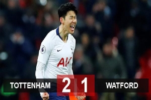 Tottenham 2-1 Watford: 'Gà son' Son Heung-min lại gáy, Tottenham áp sát Man City