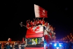 Qatar sáng rực trong đêm, sôi động chưa từng có trong ngày đón những người hùng trở về từ Asian Cup