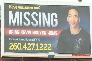 Mỹ: Con trai biến mất suốt 2 tháng, gia đình gốc Việt dựng biển quảng cáo khổng lồ tìm tung tích