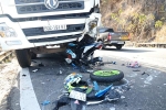 Phượt thủ tông trực diện ô tô trên đèo Bảo Lộc đã tử vong