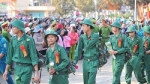 Thanh niên Bình Thuận hăng hái lên đường nhập ngũ