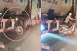 Kinh hãi clip hàng loạt xe máy chui gầm xe bồn để sang đường khiến nhiều người thót tim