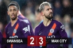 Swansea 2-3 Man City: Aguero ghi bàn muộn, Man City ngược dòng vào bán kết FA Cup