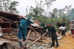Xảy ra lốc xoáy tại Nghệ An, nhiều nhà bị đổ sập