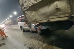 Tai nạn liên hoàn giữa 4 xe ô tô trong hầm Hải Vân