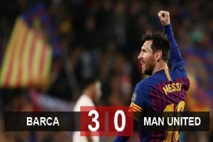 Barca 3-0 M.U (chung cuộc 4-0): Siêu Messi lại gieo ác mộng cho Quỷ đỏ