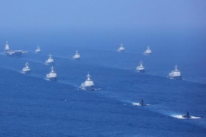 52 tàu chiến, 39 máy bay dự lễ duyệt binh lớn của hải quân TQ