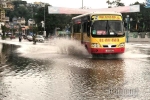 Mưa lớn 1 tiếng, phố biển Hạ Long ngập lụt vỉa hè