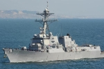 Hai tàu chiến của Hải quân Mỹ đi qua eo biển Đài Loan