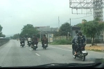 Phản cảm nhóm thanh niên đầu trần đi xe máy, dàn hàng ngang trên QL1A
